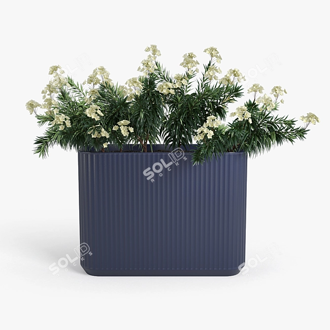 Nerium Urban Planter 3D model image 2