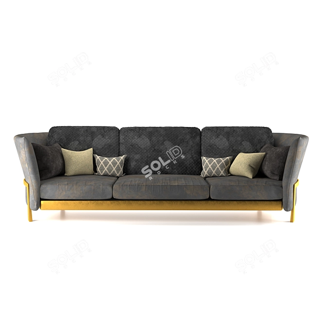 Triple Comfort Sofa 3D model image 5
