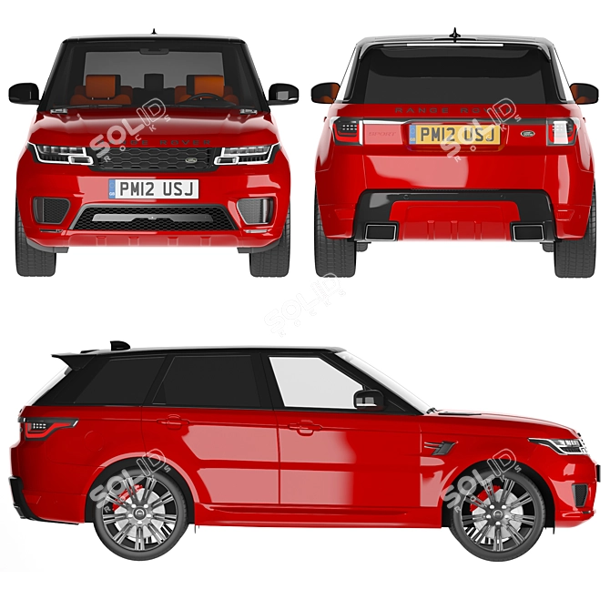 Range Rover Sport 2021: Power and Style Combined 3D model image 2