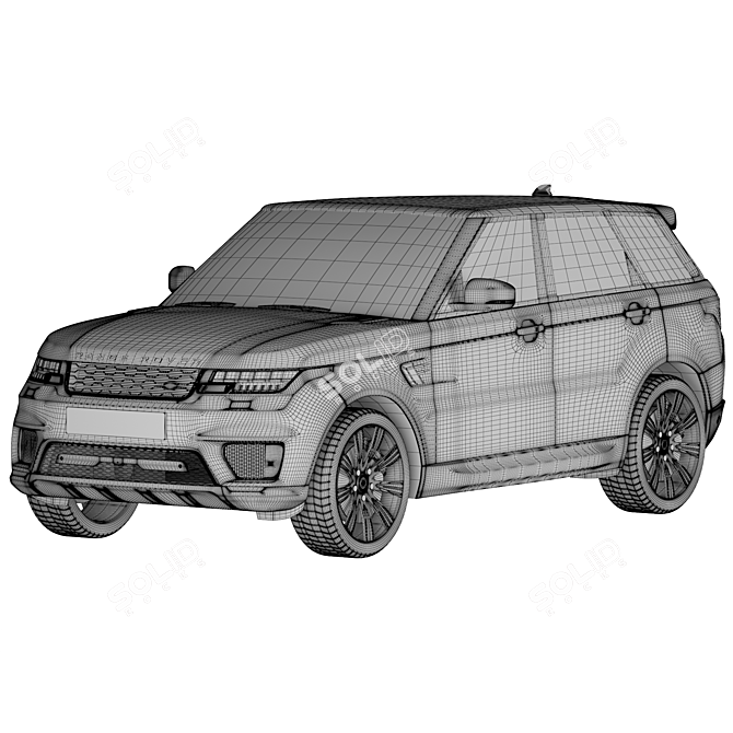 Range Rover Sport 2021: Power and Style Combined 3D model image 3