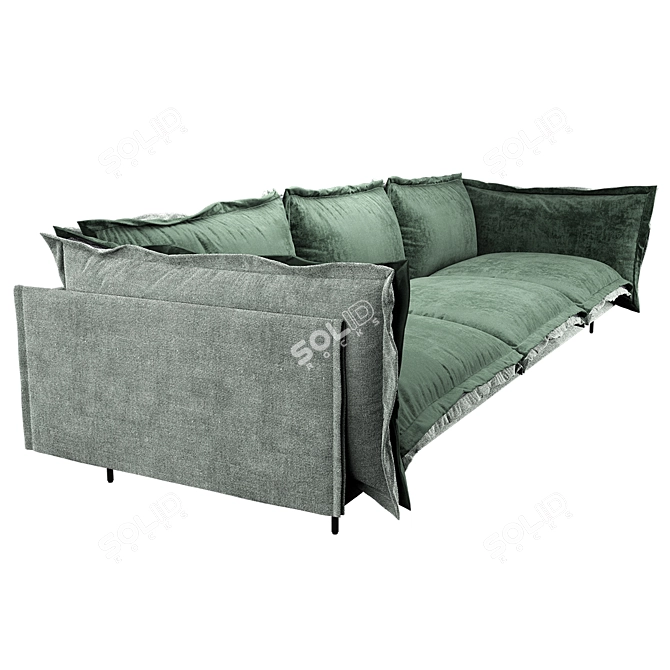 Versa 3-Seater Reversible Sofa 3D model image 3