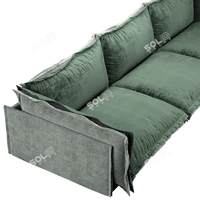 Versa 3-Seater Reversible Sofa 3D model image 4