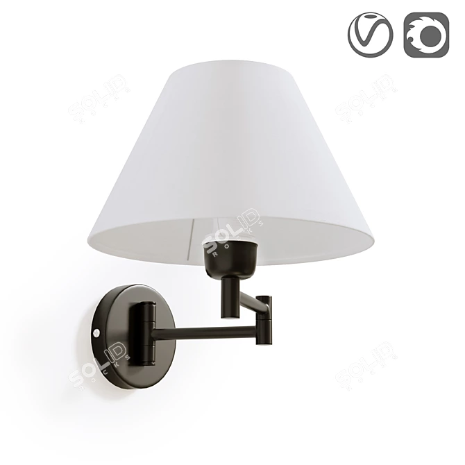 Modern Swivel Luminaire, Nyna 3D model image 1