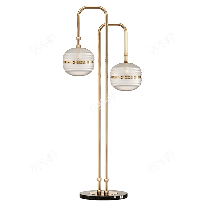 Magnetic Brass and Glass Fusion 3D model image 2