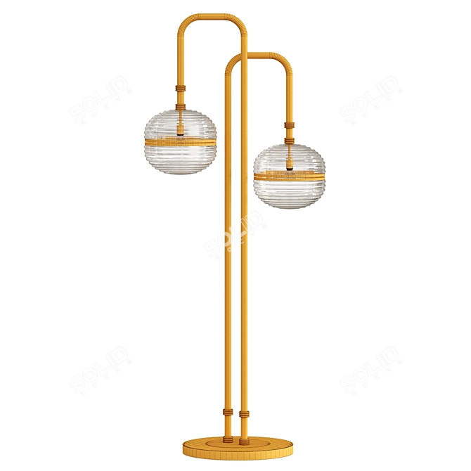 Magnetic Brass and Glass Fusion 3D model image 3