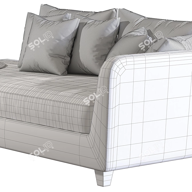 VICTOR Modern Couch - Stylish and Comfortable 3D model image 5