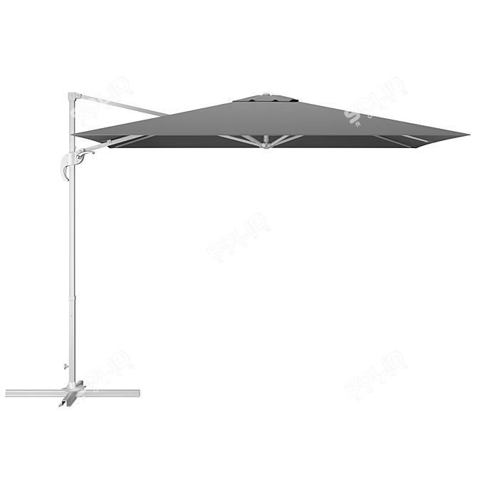 Stylish Cantilever Parasol - 2K Textures 3D model image 3