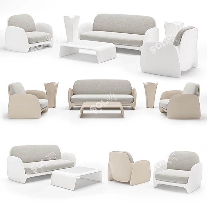 Revolutionary Vondom Sofa: Pazzetina 3D model image 7