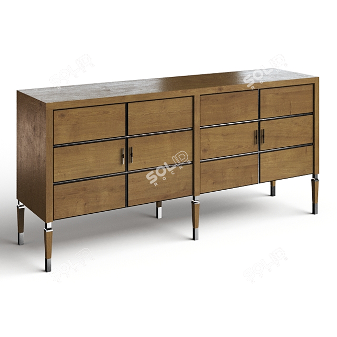 Centennial Oak Lauren Sideboard 3D model image 1