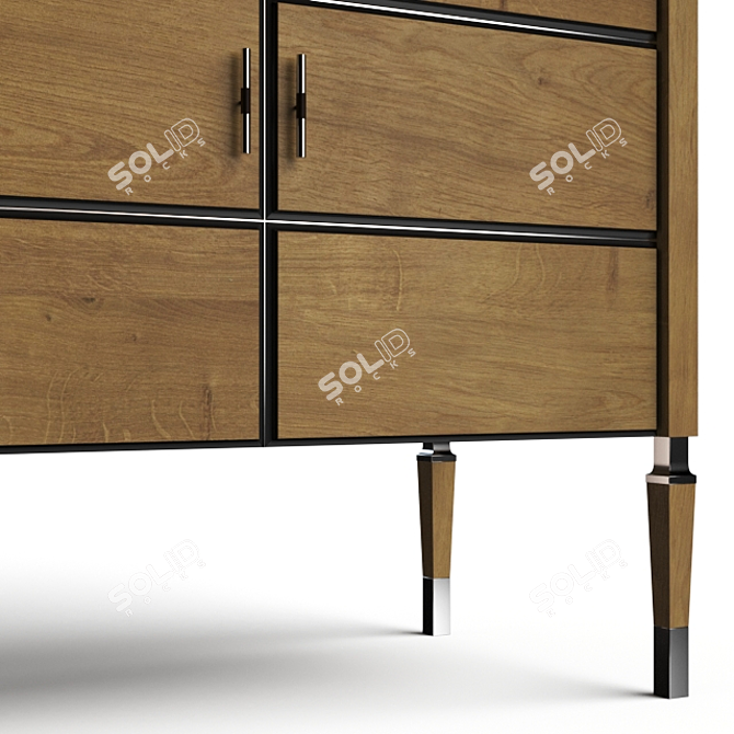 Centennial Oak Lauren Sideboard 3D model image 2