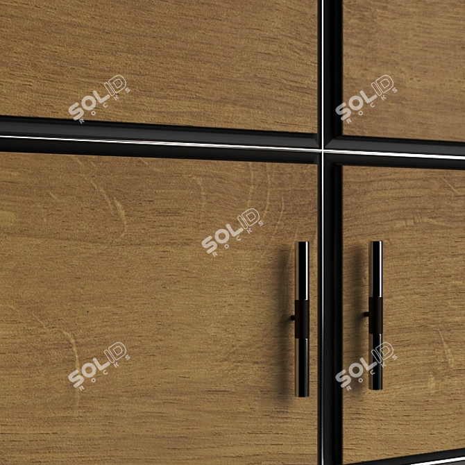 Centennial Oak Lauren Sideboard 3D model image 3