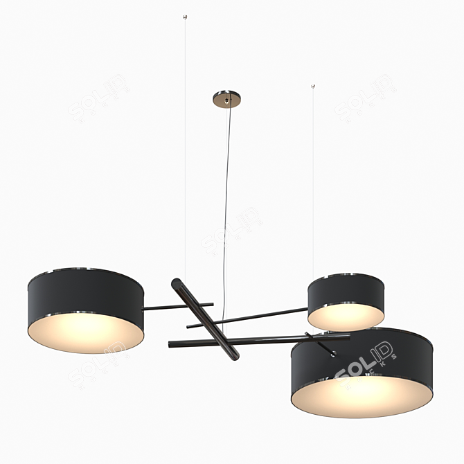 Luxurious Rollandhill Excel Chandelier 3D model image 1