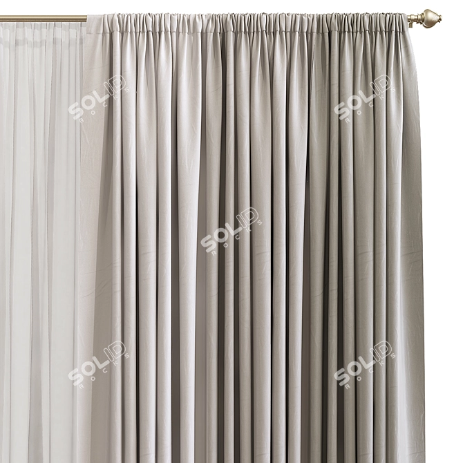 Versatile Curtain 750 3D model image 2