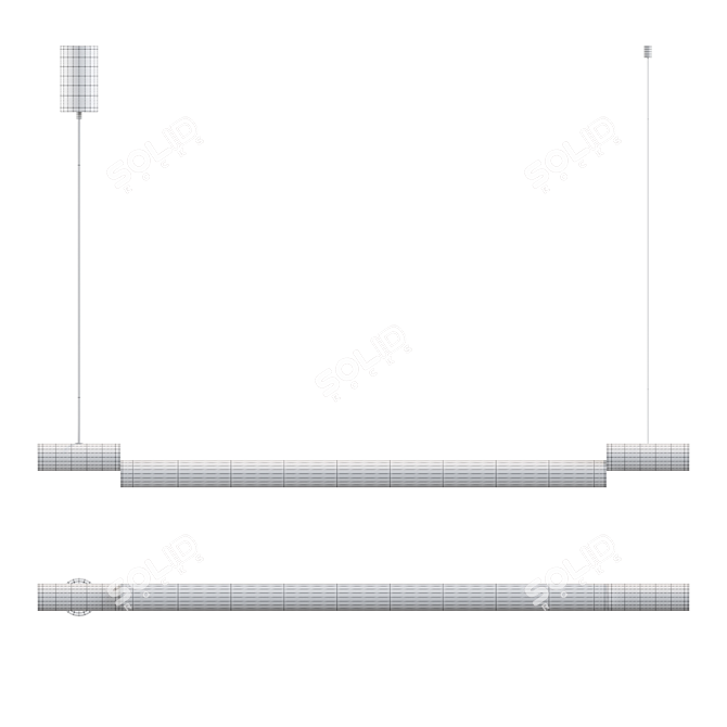 Cylindrical LED Lampatron RAMP Light 3D model image 3