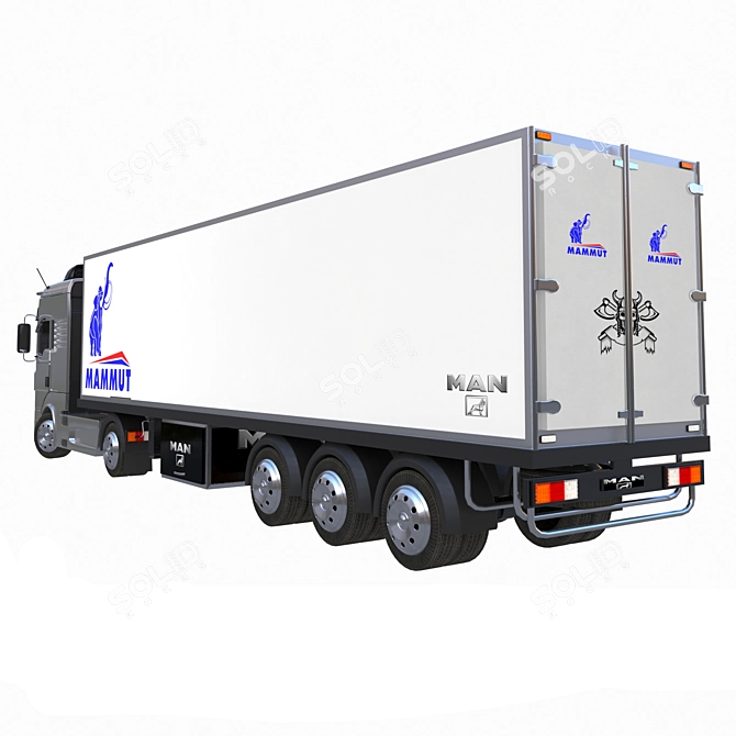 2015 MAN-Truck 3D Model 3D model image 2