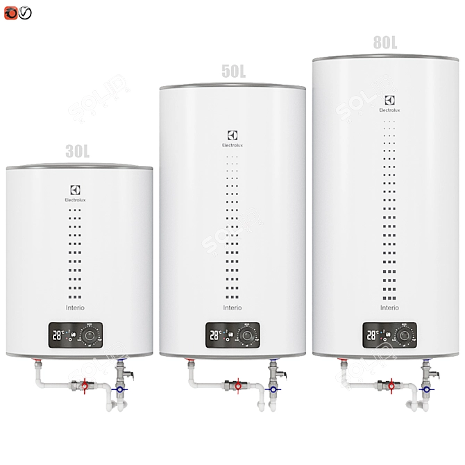 Electrolux EWH Interio Water Heater Set 3D model image 1