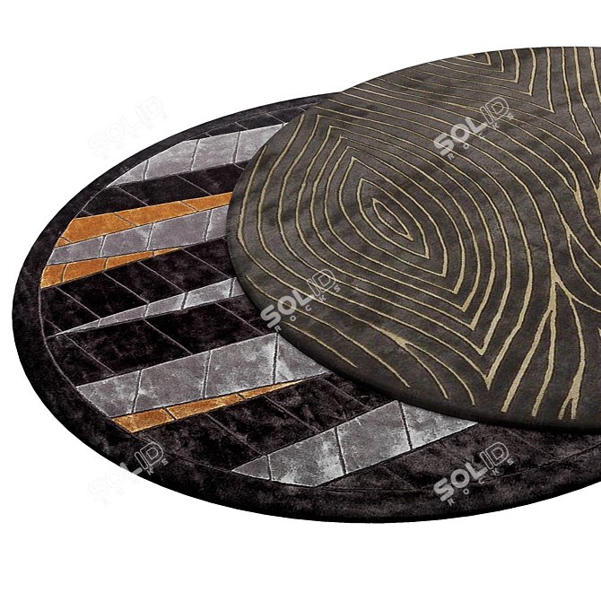 Circular Rugs Around 3D model image 2