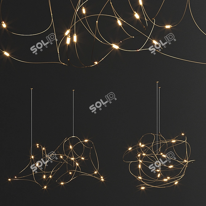 Moooi Flock Pendant Light - Modern Elegance 3D model image 2