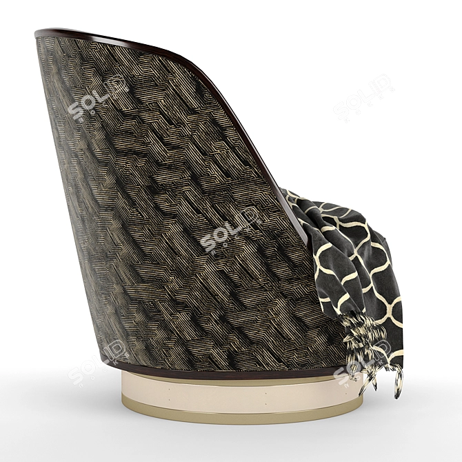 Sleek Spin Caracole Chair 3D model image 4