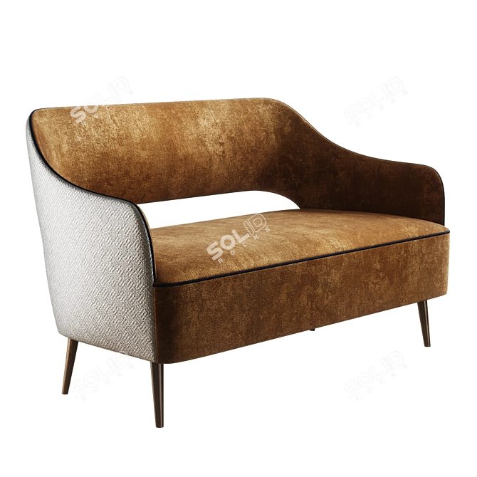 Elegant Collinet Scala Sofa 3D model image 1