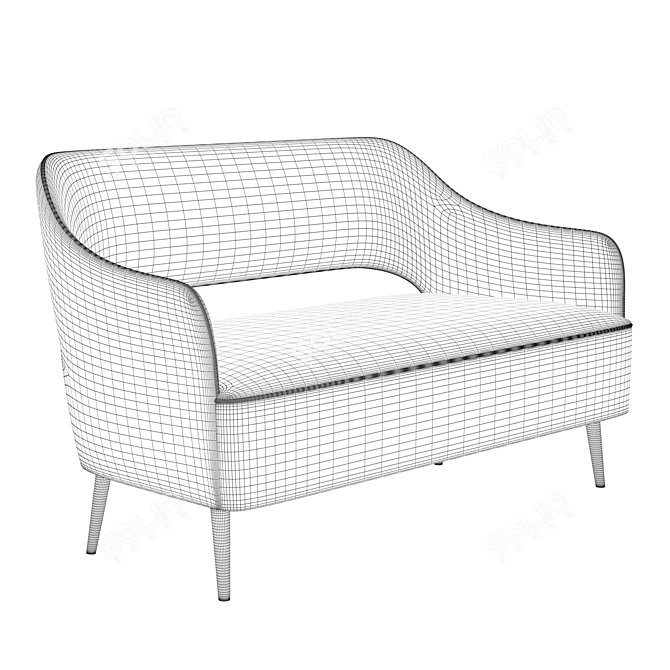 Elegant Collinet Scala Sofa 3D model image 5