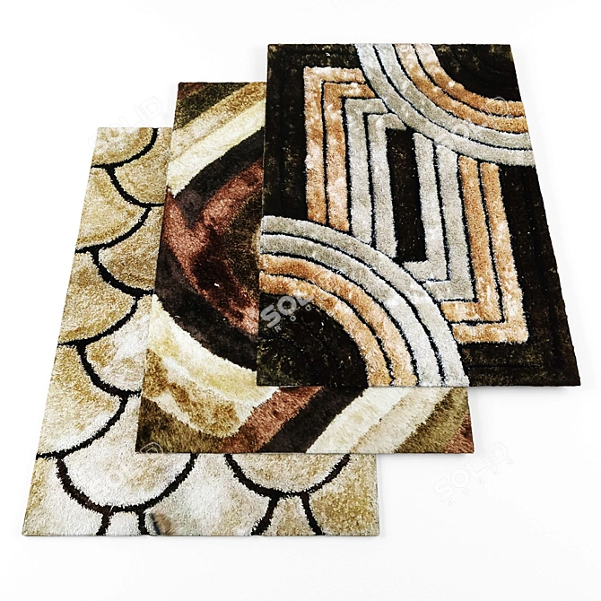 High-Resolution Rugs Bundle 3D model image 1