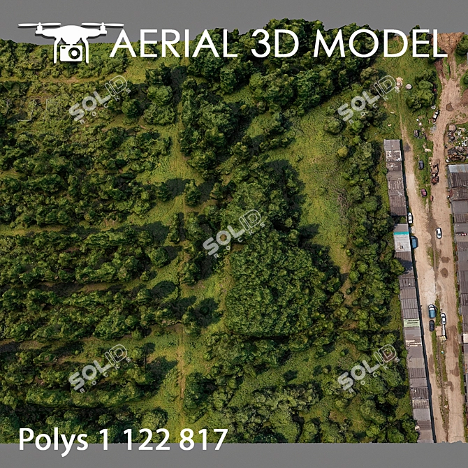 Lush Forest Landscape Model 3D model image 4