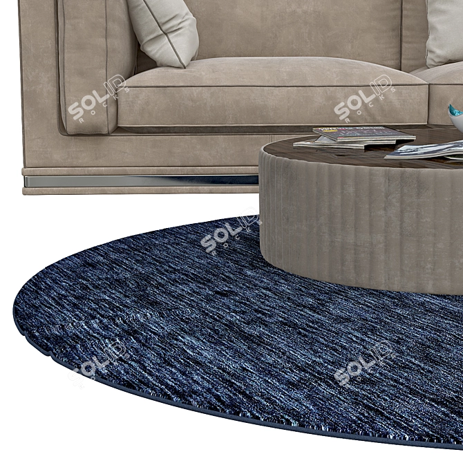 Luxury Round Rugs | Exclusive Styles 3D model image 2