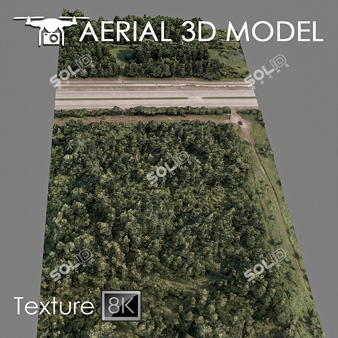 Industrial Zone 73: High-Resolution 3D Terrain Model 3D model image 2