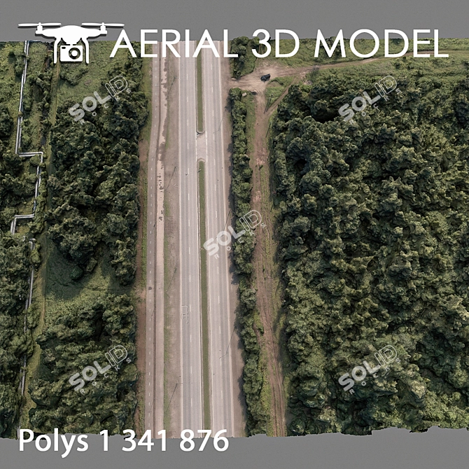 Industrial Zone 73: High-Resolution 3D Terrain Model 3D model image 4