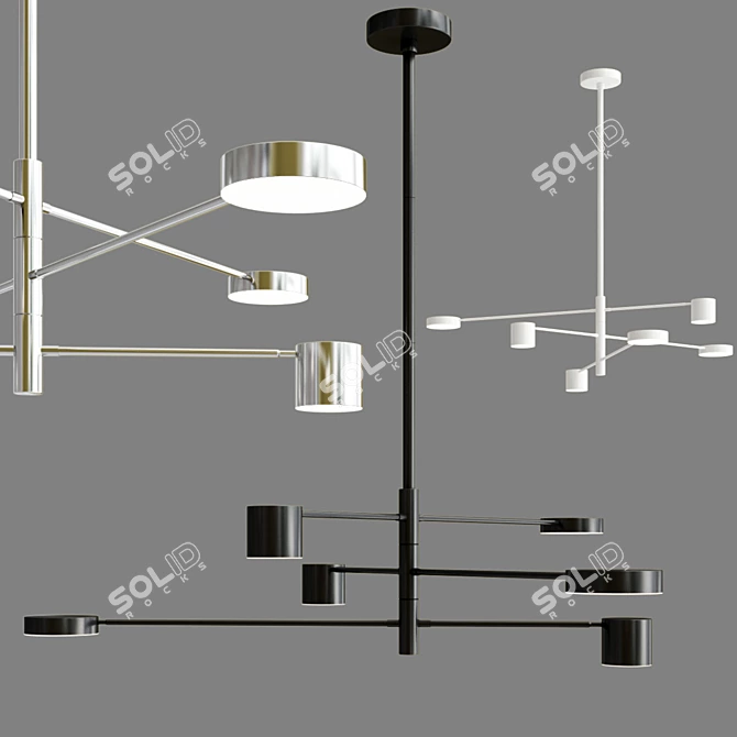 Modern LED Pendant Light Collection 3D model image 3