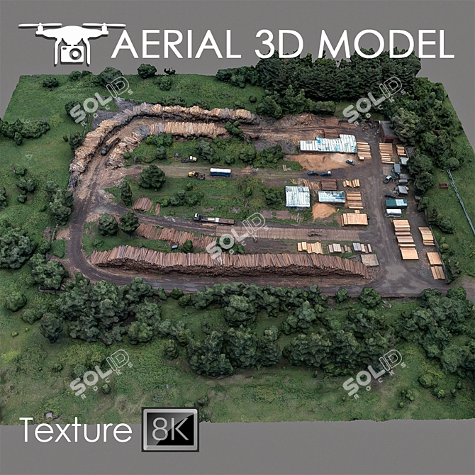 Quadrone Terrain Scan 3D model image 1