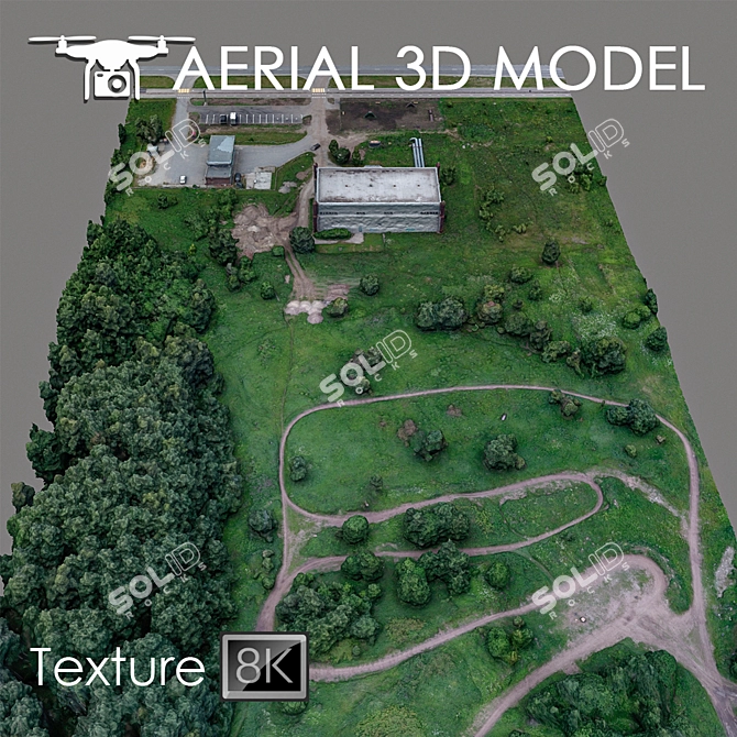 Aerial Landscape Scan Model 3D model image 1