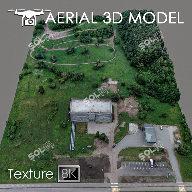 Aerial Landscape Scan Model 3D model image 2