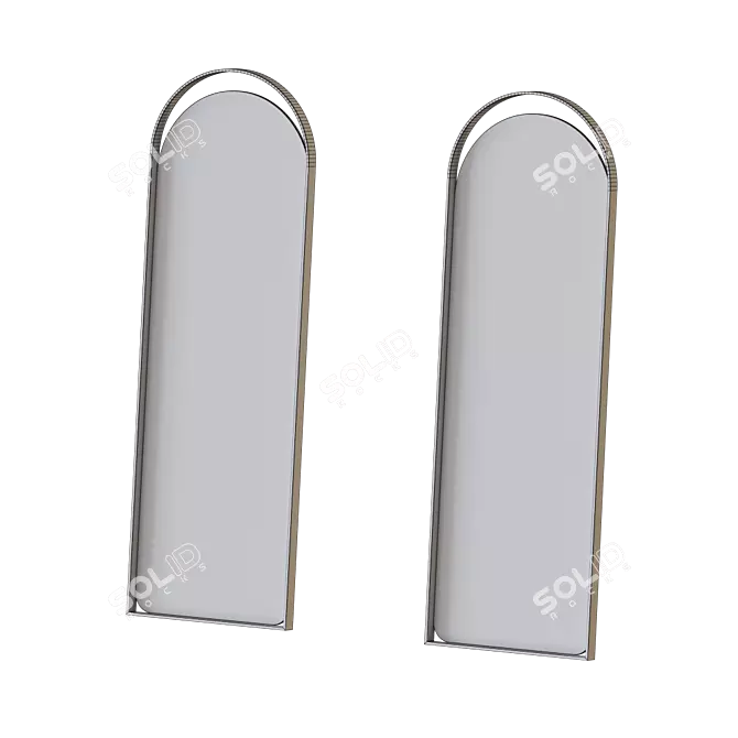 Aosta Arch Mirror: Modern Elegance 3D model image 4