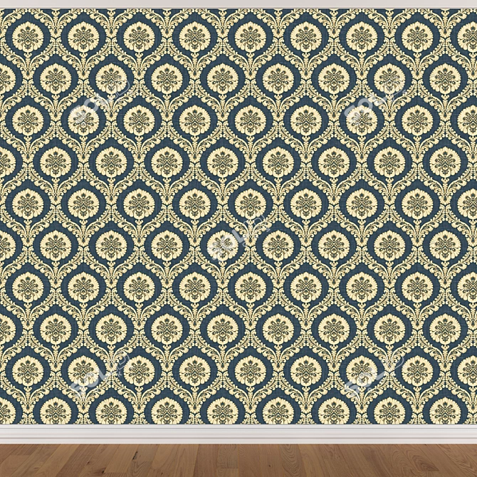 Seamless Wallpaper Set (3 Colors) 3D model image 3