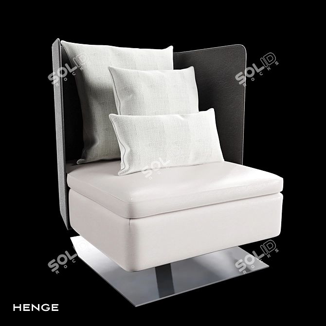 Henge Human Armchair: Ultimate Comfort 3D model image 1