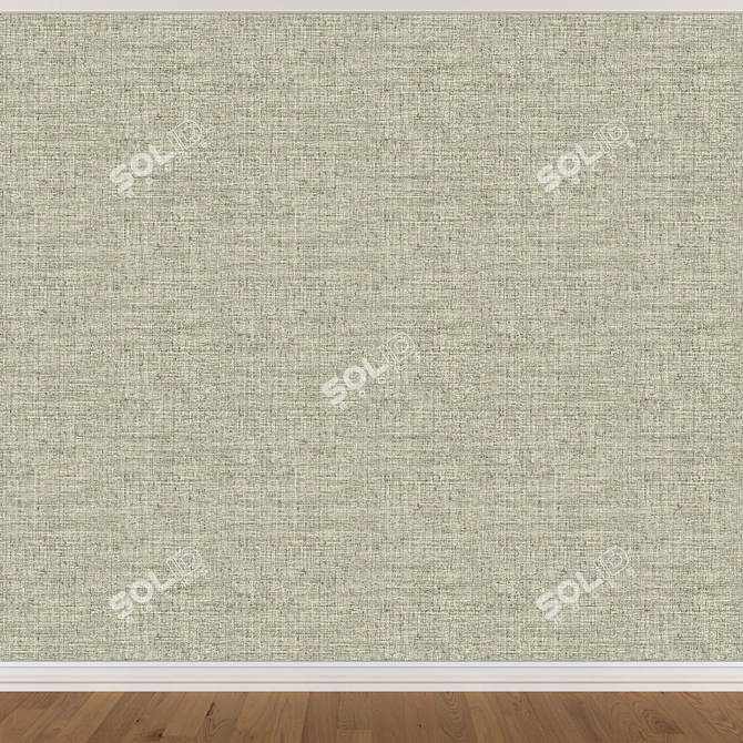 Seamless Wallpaper Set - 3 Colors 3D model image 3