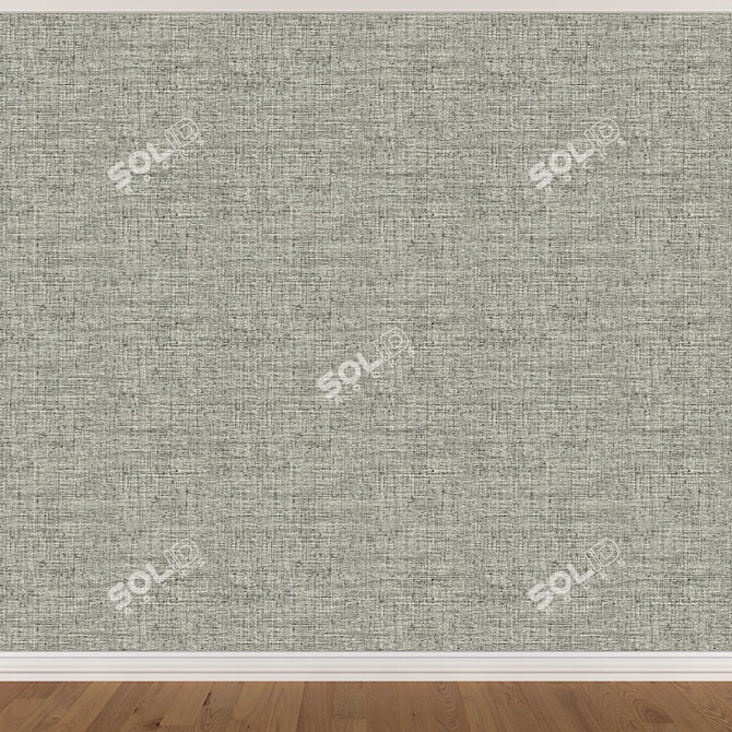 Seamless Wallpaper Set- 3 Colors 3D model image 4