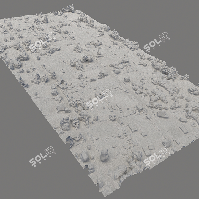 Aerial Landscape Model - Residential Area 3D model image 5