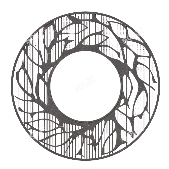 Stylish Tree Grate: Enhance Tree Surroundings! 3D model image 1