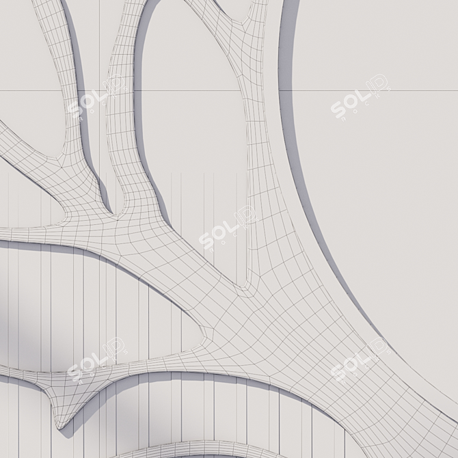 Stylish Tree Grate: Enhance Tree Surroundings! 3D model image 4