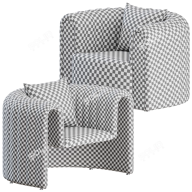 Remnant Armchair: Stylish Design and Comfort by Sancal 3D model image 2