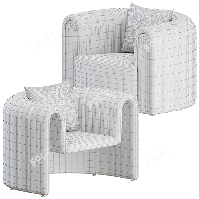 Remnant Armchair: Stylish Design and Comfort by Sancal 3D model image 3