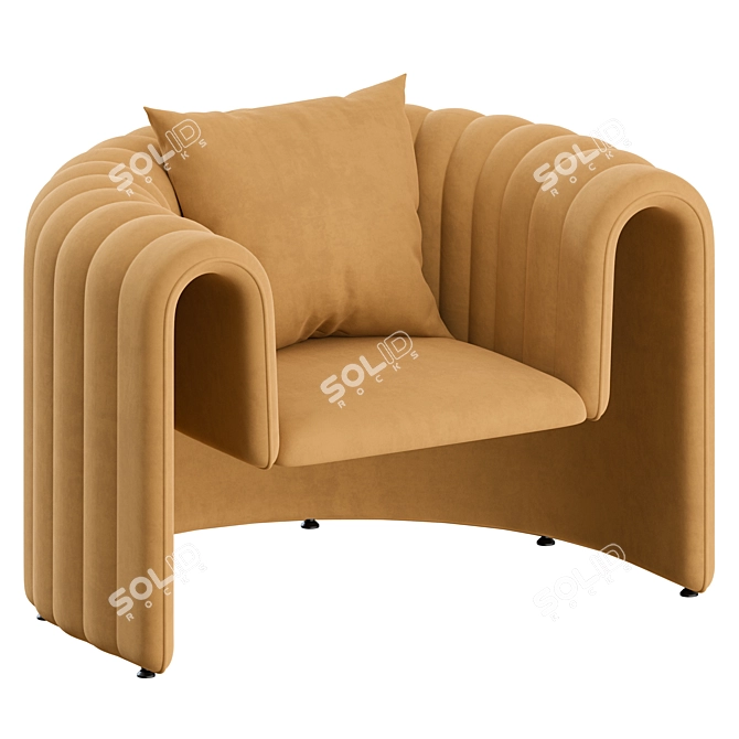 Remnant Armchair: Stylish Design and Comfort by Sancal 3D model image 5
