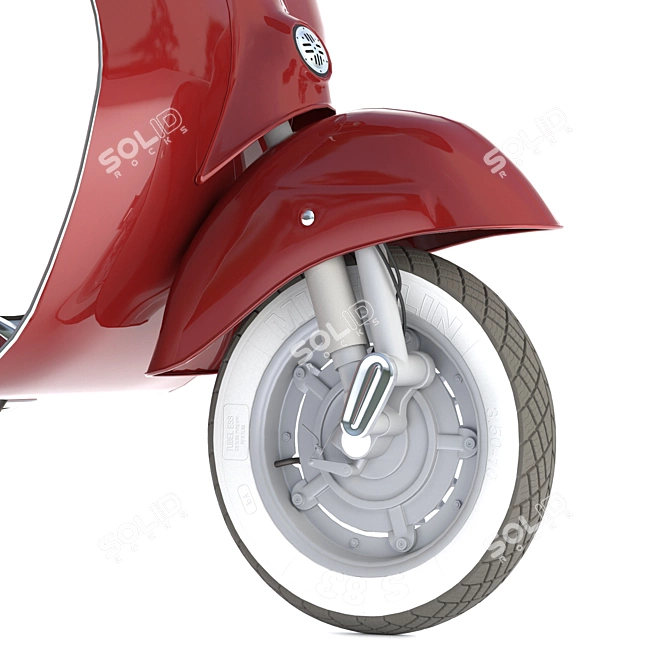 Sleek Vespa Piaggio Scooter 3D model image 4