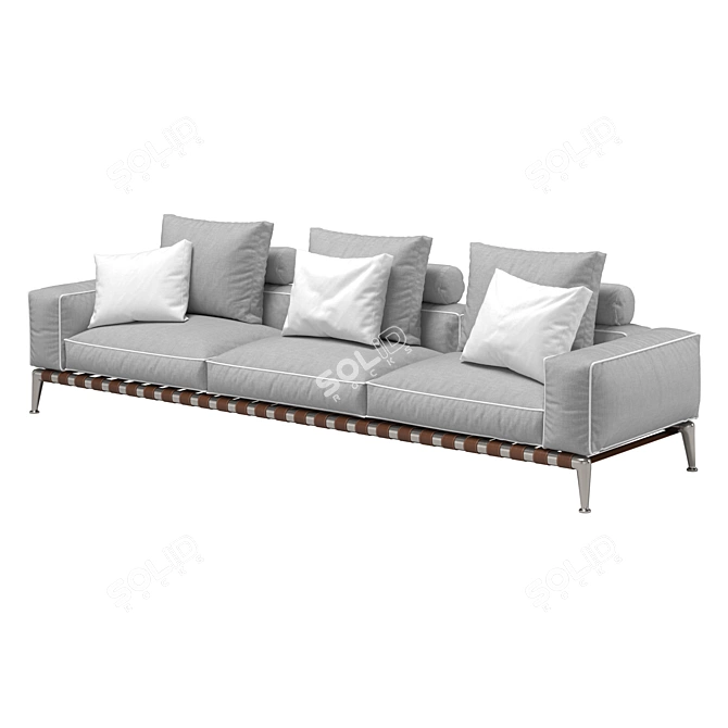 Elegant Gregory Sofa: Perfectly Crafted Comfort 3D model image 1
