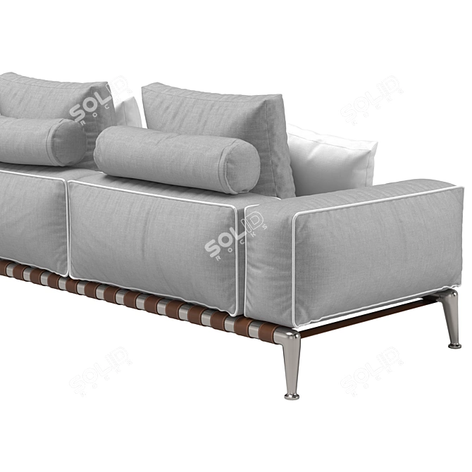 Elegant Gregory Sofa: Perfectly Crafted Comfort 3D model image 3