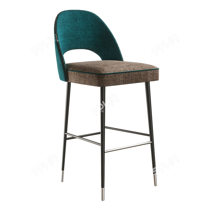 Collinet Scala 1864H: Elegant Bar Stool for Hotels and Restaurants 3D model image 1