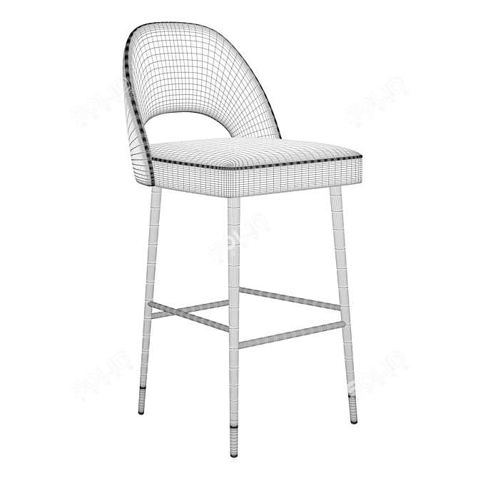 Collinet Scala 1864H: Elegant Bar Stool for Hotels and Restaurants 3D model image 5